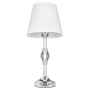 MONACO lampa stołowa biała srebrna 23cm COSMOLight