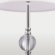 MONACO lampa stołowa biała srebrna 23cm