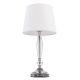MONACO lampa stołowa biała srebrna 24cm COSMOLight