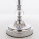 MONACO lampa stołowa biała srebrna 24cm