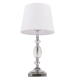 MONACO lampa stołowa biała srebrna 24cm COSMOLight