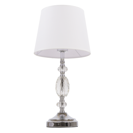 MONACO lampa stołowa biała srebrna 24cm COSMOLight
