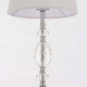 MONACO lampa stołowa biała srebrna 24cm