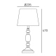 MONACO lampa stołowa biała srebrna 24cm