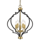 NASHVILLE lampa wisząca czarna złota 45cm COSMOLight