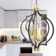 NASHVILLE lampa wisząca czarna złota 45cm