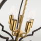 NASHVILLE lampa wisząca czarna złota 45cm