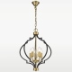 NASHVILLE lampa wisząca czarna złota 45cm