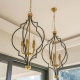 NASHVILLE lampa wisząca czarna złota 45cm