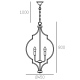 NASHVILLE lampa wisząca czarna złota 45cm