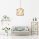 NEW YORK lampa wisząca biała złota 35cm