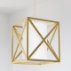 NEW YORK lampa wisząca biała złota 35cm