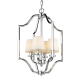 NEW YORK 1 lampa wisząca biała srebrna 46cm COSMOLight