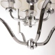 NEW YORK 1 lampa wisząca biała srebrna 46cm