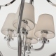 NEW YORK 1 lampa wisząca biała srebrna 46cm