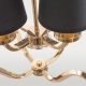 NEW YORK 1 lampa wisząca czarna złota 46cm COSMOLight