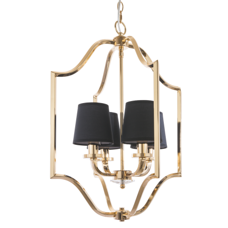 NEW YORK 1 lampa wisząca czarna złota 46cm COSMOLight