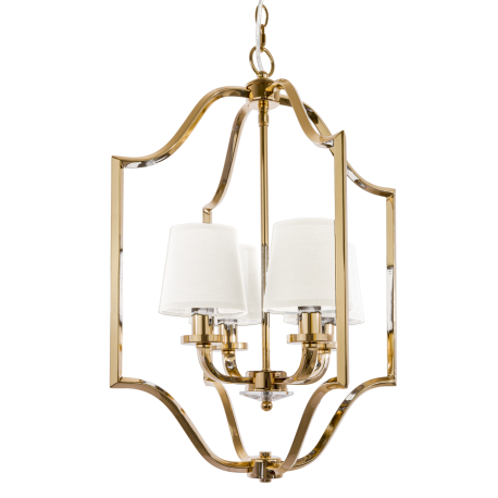 NEW YORK 1 lampa wisząca biała złota 46cm COSMOLight