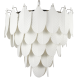 PALERMO lampa wisząca nikiel biała 76cm COSMOLight