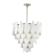 PALERMO lampa wisząca nikiel biała 76cm