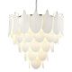 PALERMO lampa wisząca nikiel biała 76cm
