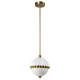 PRALINES lampa wisząca biała mosiądz 22cm COSMOLight