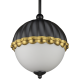 PRALINES lampa wisząca czarna mosiądz 22cm