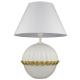 PRALINES lampa stołowa biała mosiądz 31cm COSMOLight
