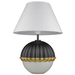 PRALINES lampa stołowa czarna mosiądz 31cm
