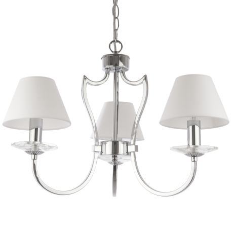 RIGA lampa wisząca biała srebrna 51cm COSMOLight