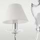 RIGA lampa wisząca biała srebrna 51cm
