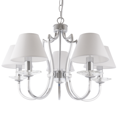 RIGA lampa wisząca biała srebrna 51cm COSMOLight