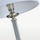 SIENA lampa podłogowa biała nikiel 40cm