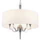 WASHINGTON lampa wisząca biała nikiel 60cm COSMOLight