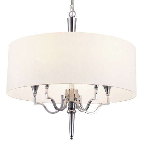 WASHINGTON lampa wisząca biała nikiel 60cm COSMOLight