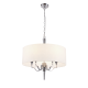 WASHINGTON lampa wisząca biała nikiel 60cm