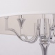 WASHINGTON lampa wisząca biała nikiel 60cm