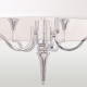 WASHINGTON lampa wisząca biała nikiel 60cm