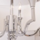WASHINGTON lampa wisząca biała nikiel 60cm