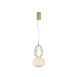 Eris lampa wisząca Piaskowany złoty z połyskiem 17cm 2235 lm 3000K IP20