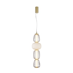 Eris lampa wisząca Piaskowany złoty z połyskiem 17cm 4448 lm 3000K IP20
