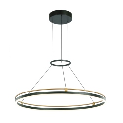 Merlot lampa wisząca Czarny, złoty 60cm 1500 lm 3000K IP20