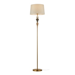 Moren lampa podłogowa mosiądz patyna 34cm IP20