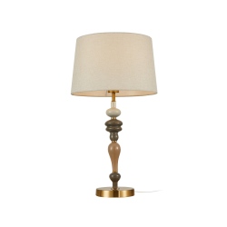 Moren lampka biurkowa mosiądz patyna 34cm IP20