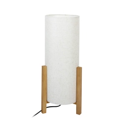 Ones lampka biurkowa Biały, drewniany 22cm IP20