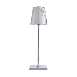 Ostap lampa stołowa przenośna Chromowy 11cm 300 lm 3000K + RGB IP54