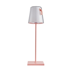 Ostap lampa stołowa przenośna Różowy 11cm 300 lm 3000K + RGB IP54