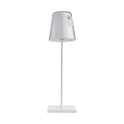 Ostap lampa stołowa przenośna Biały 11cm 300 lm 3000K + RGB IP54