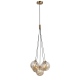 Perlos lampa wisząca Miodowy mosiądz 35cm IP20