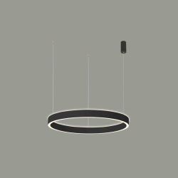 Brasco Up Down lampa wisząca Czarny 60cm 2800 lm 3000K i 4000K IP20